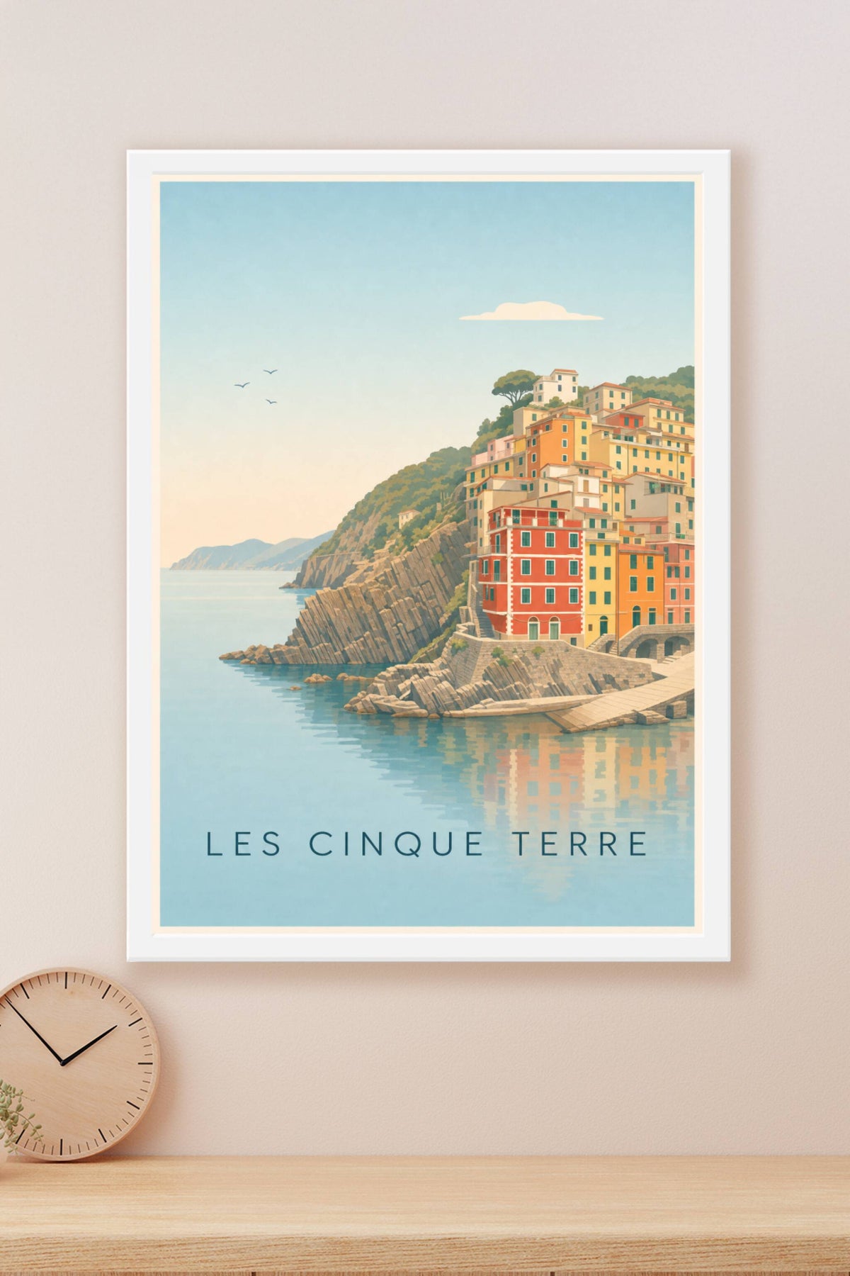 Affiche des Cinque Terre, poster village italien
