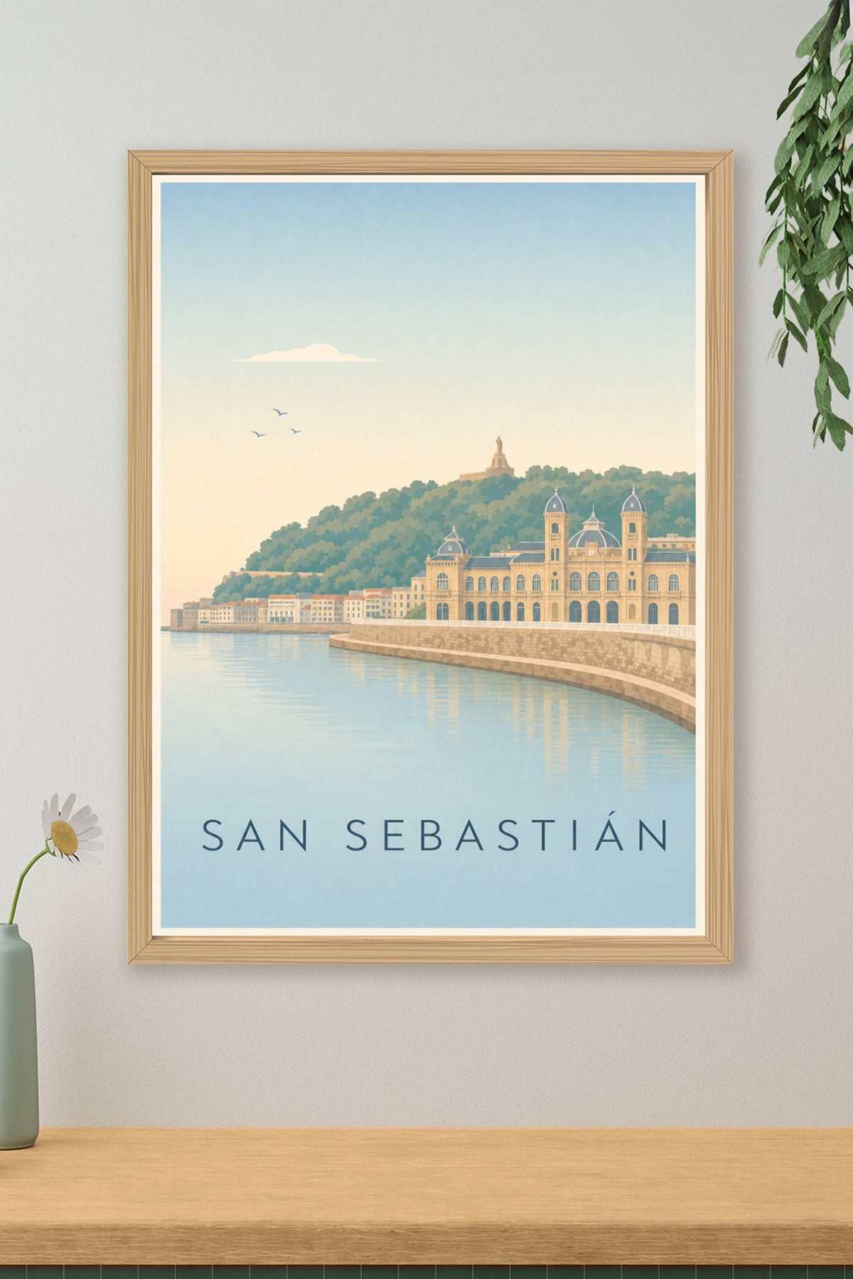 Affiche de San Sebastián, poster baie calme