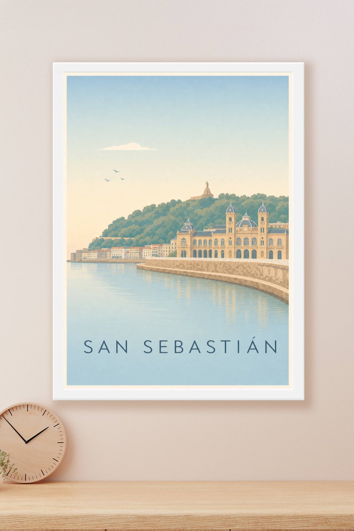 Affiche de San Sebastián, poster baie calme