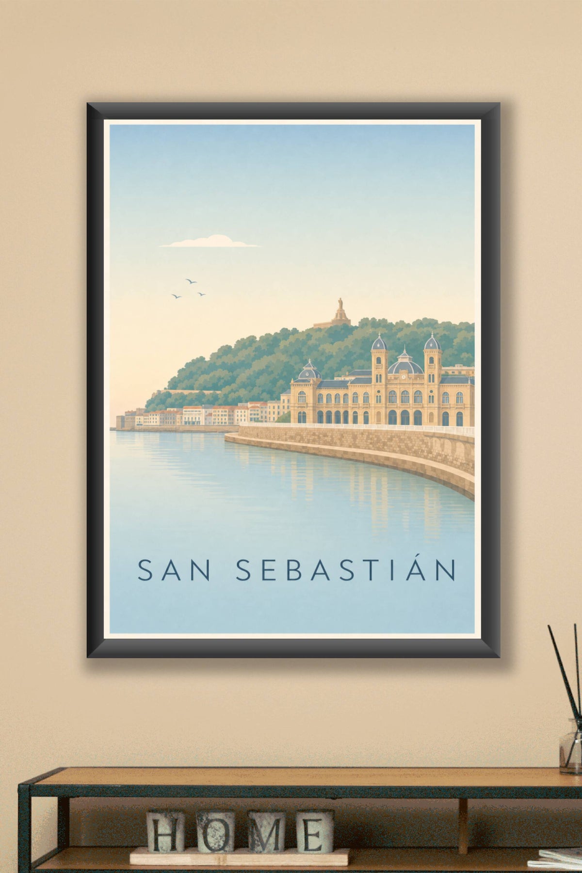 Affiche de San Sebastián, poster baie calme