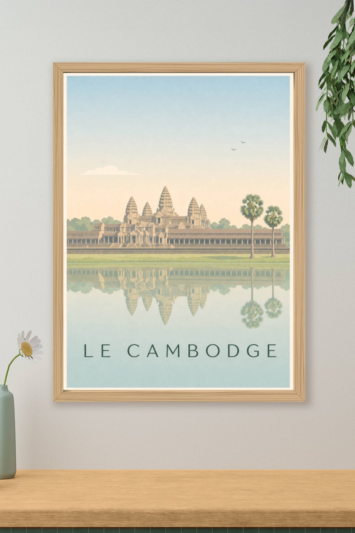 Affiche du Cambodge, Angkor Wat