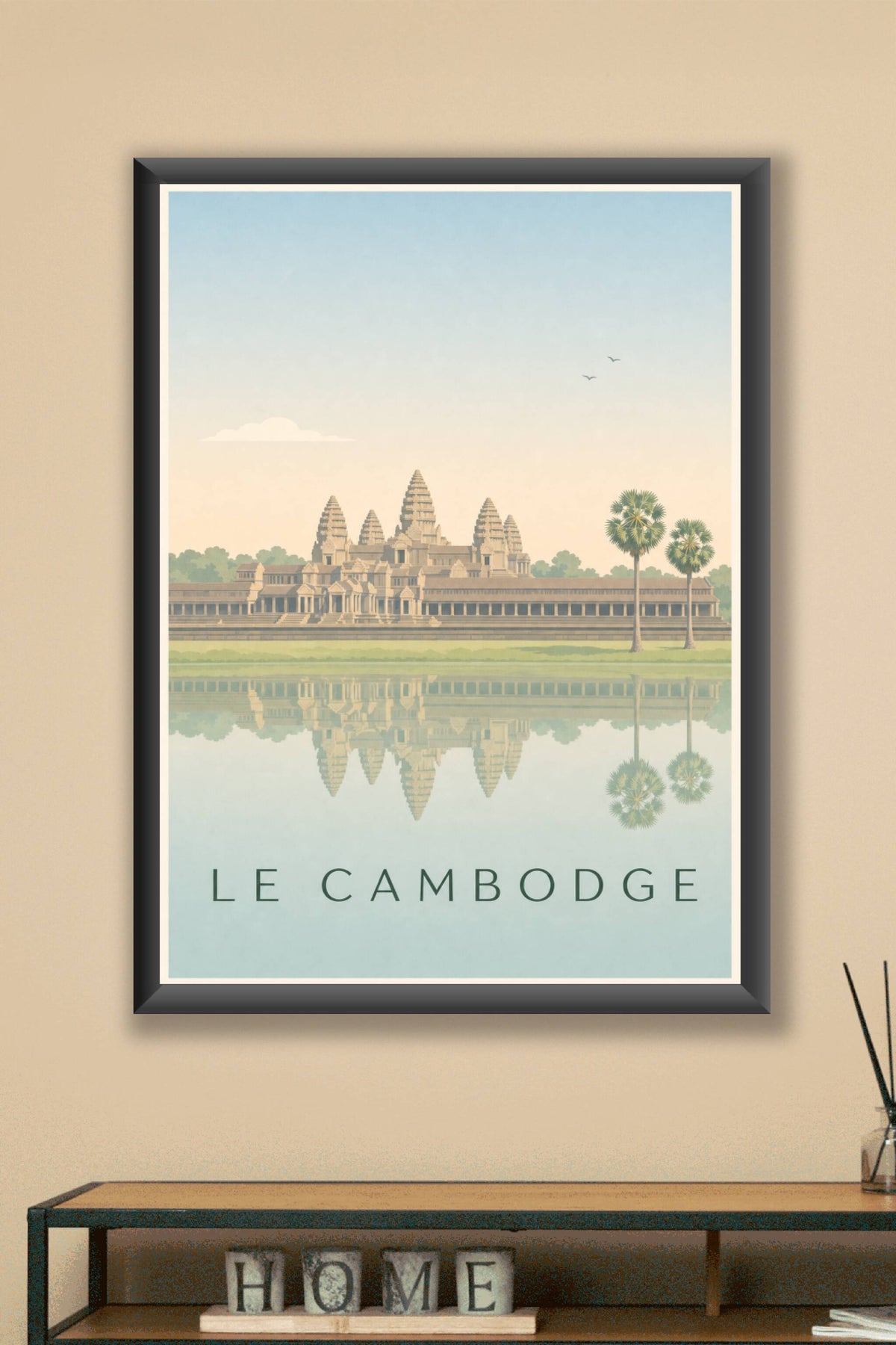 Affiche du Cambodge, Angkor Wat