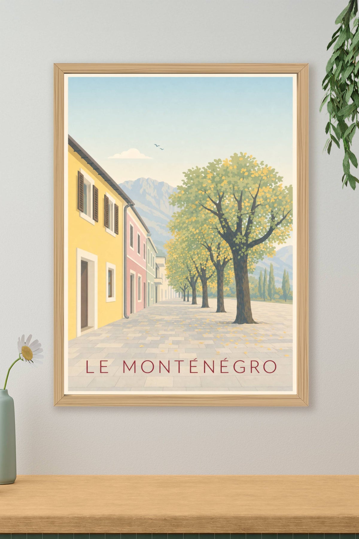 Affiche du Monténégro, poster rue calme