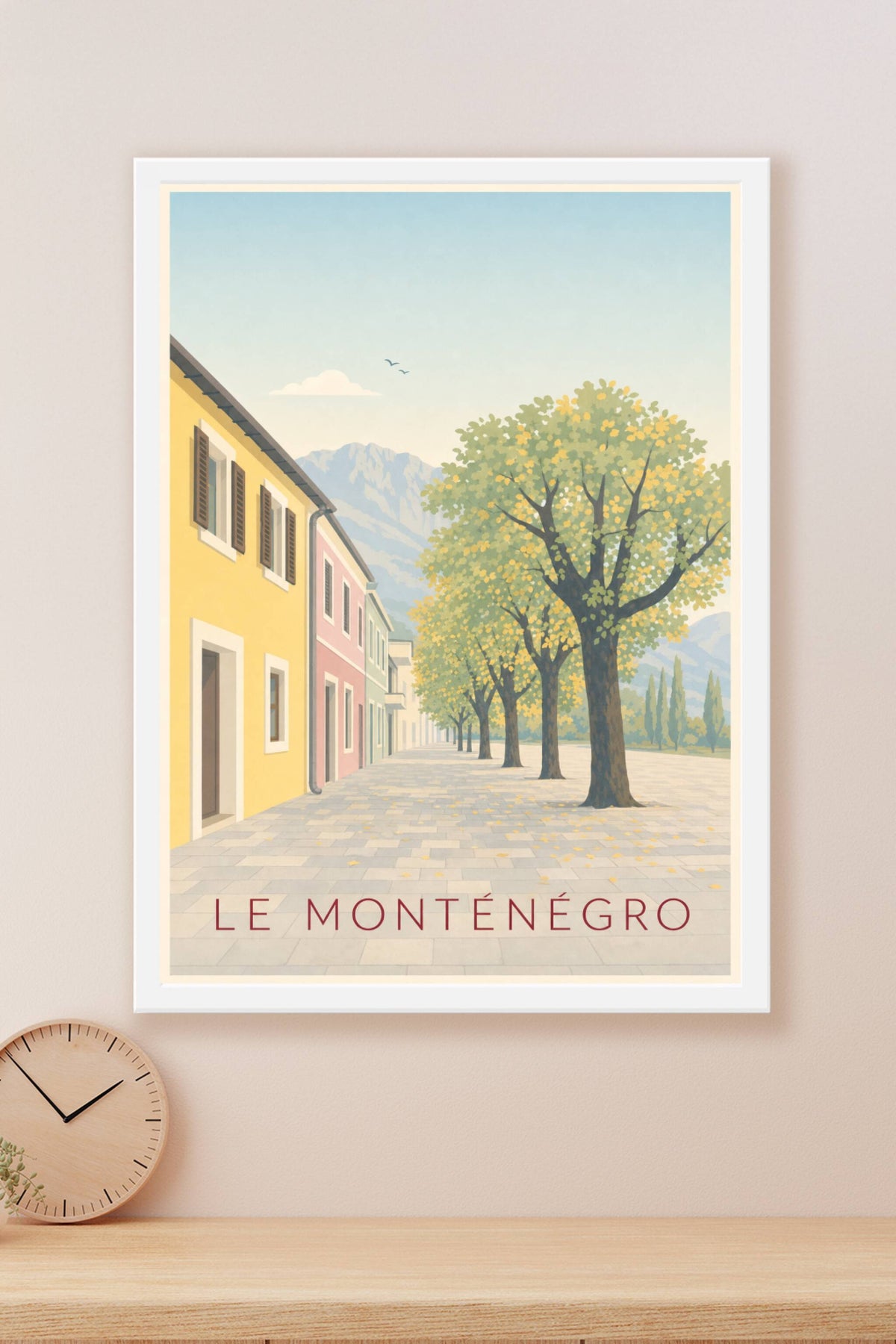 Affiche du Monténégro, poster rue calme