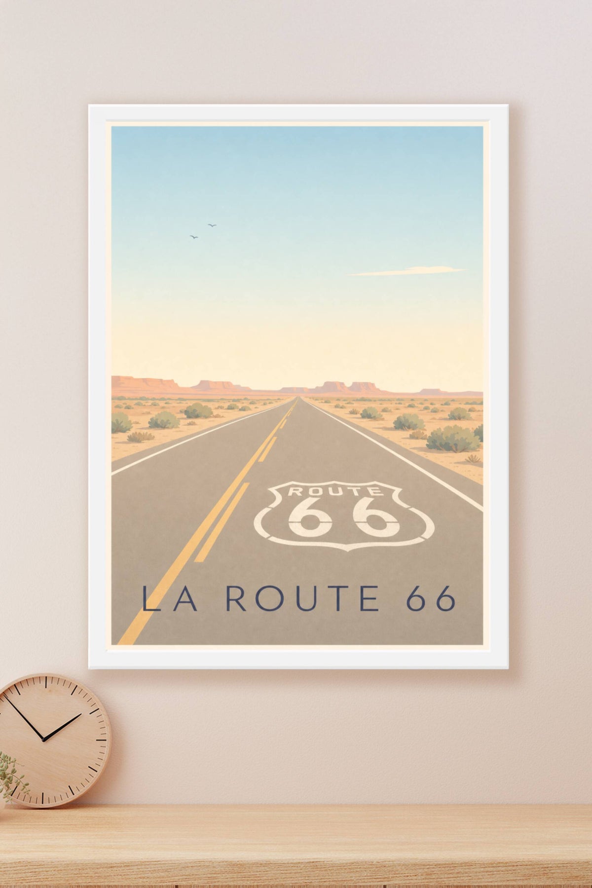 Affiche de la Route 66, poster canyon calme