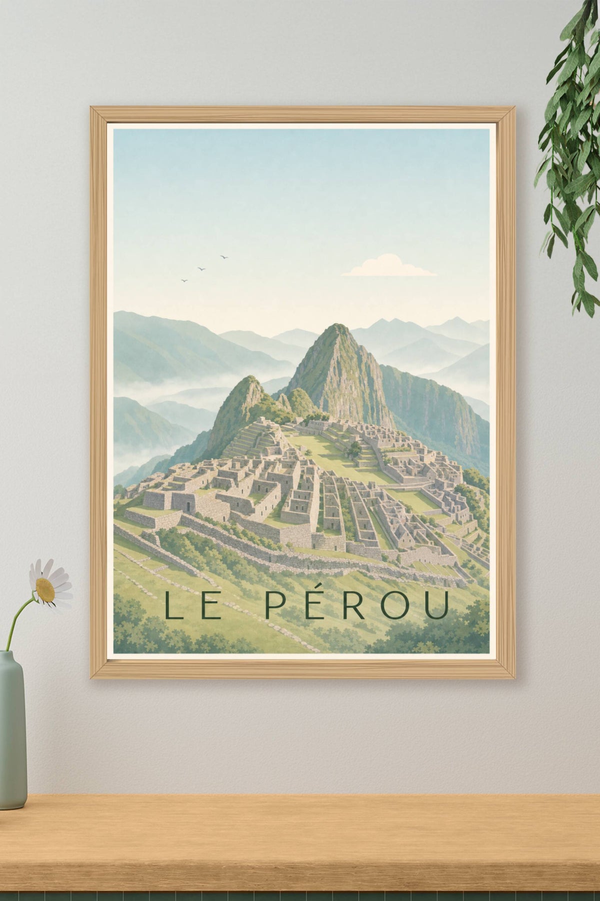 Affiche du Pérou, poster machu picchu