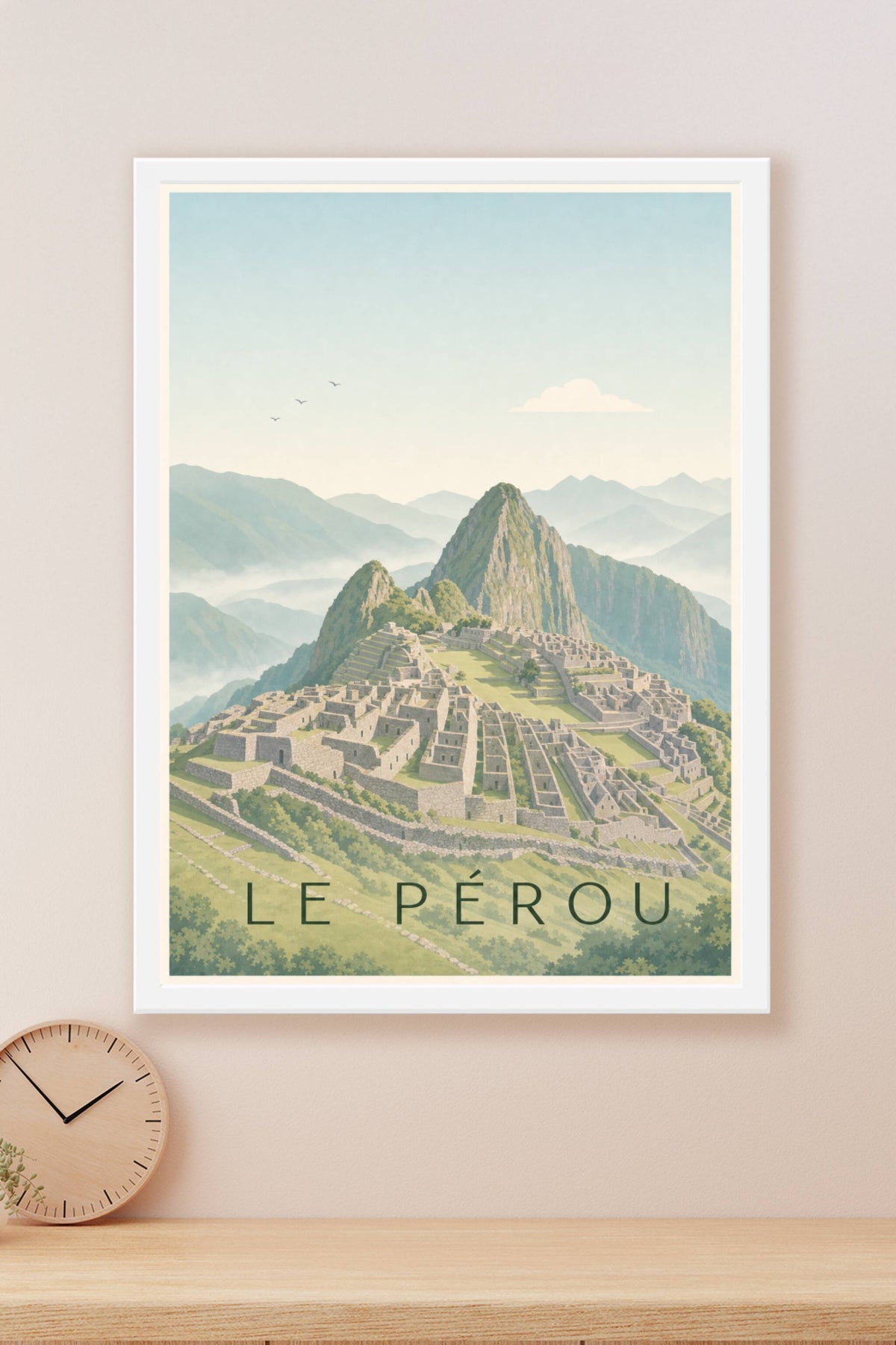 Affiche du Pérou, poster machu picchu