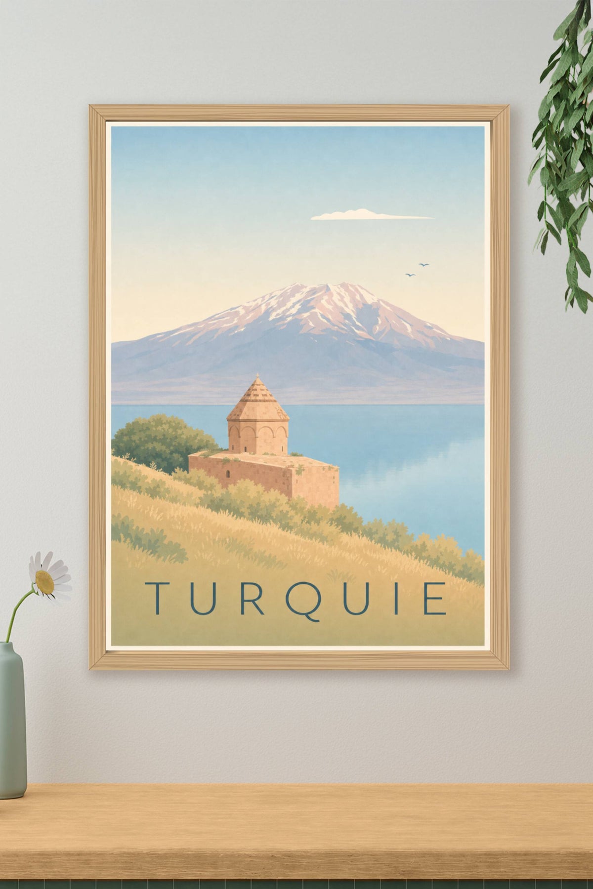 Poster de Turquie, poster mont Ararat et lac de Van