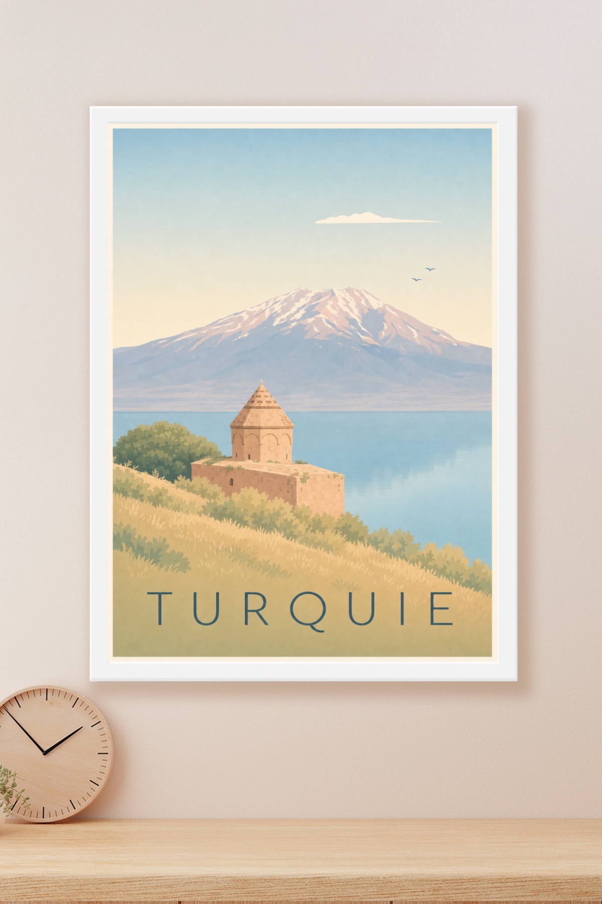 Poster de Turquie, poster mont Ararat et lac de Van