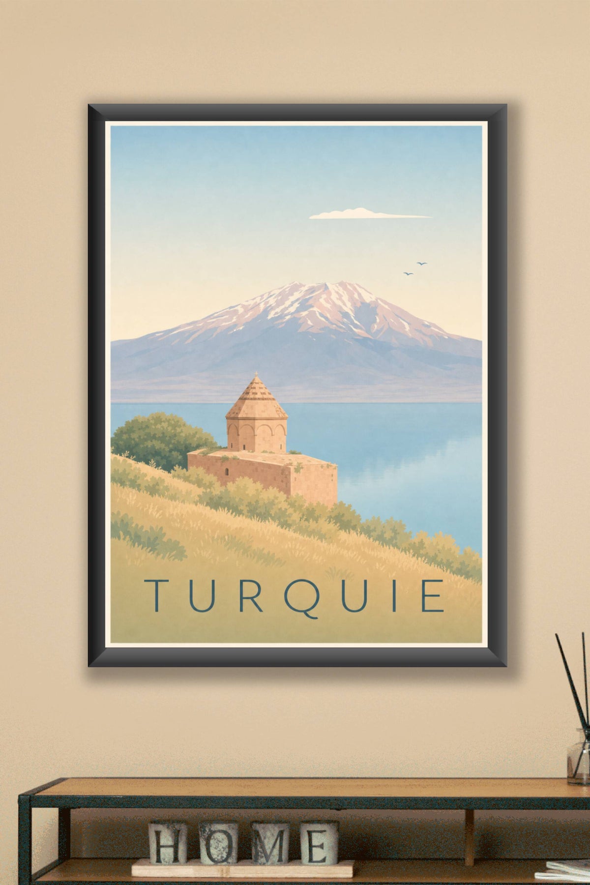 Poster de Turquie, poster mont Ararat et lac de Van