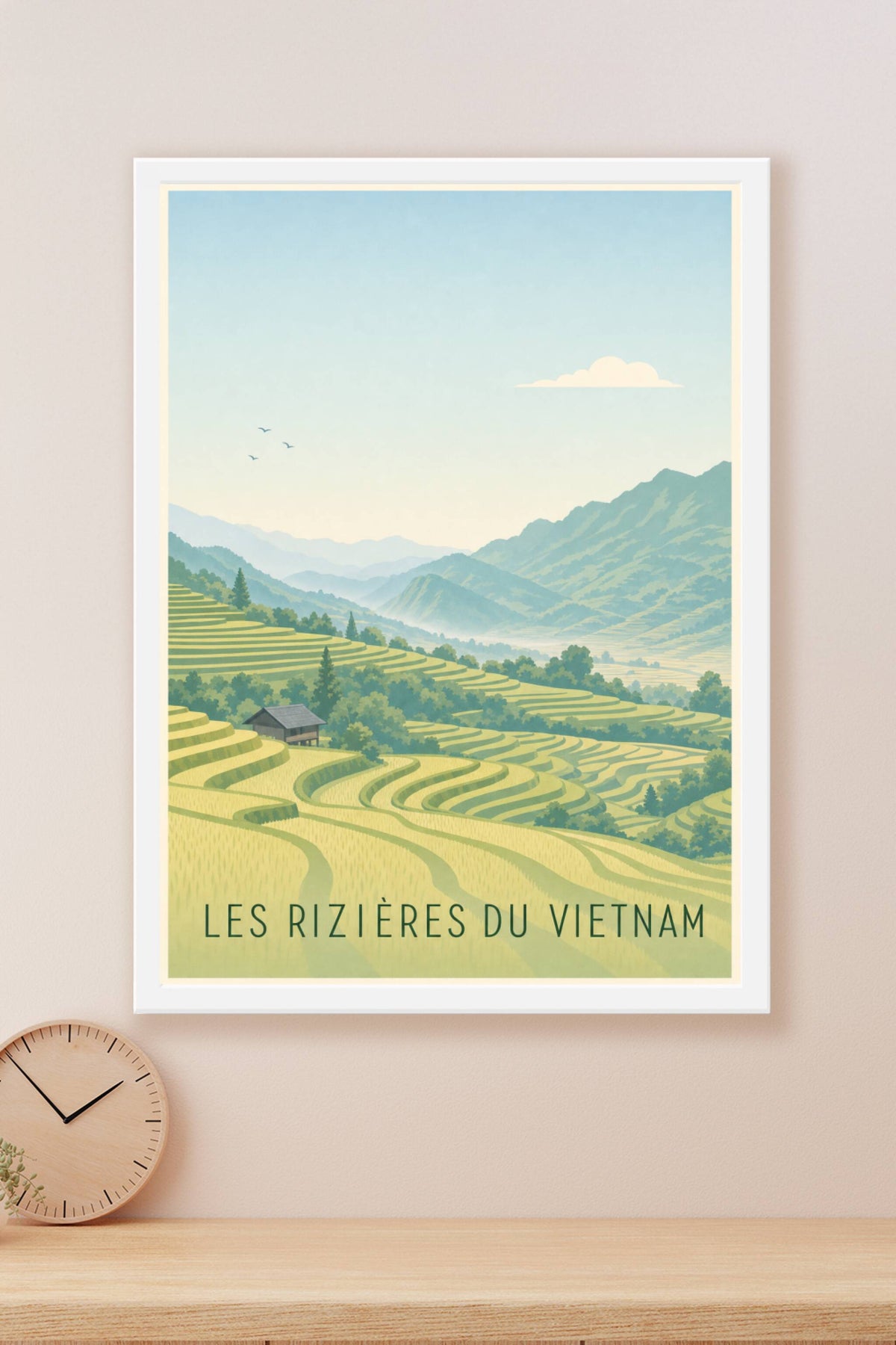 Affiche des Rizières du Vietnam, poster paysages