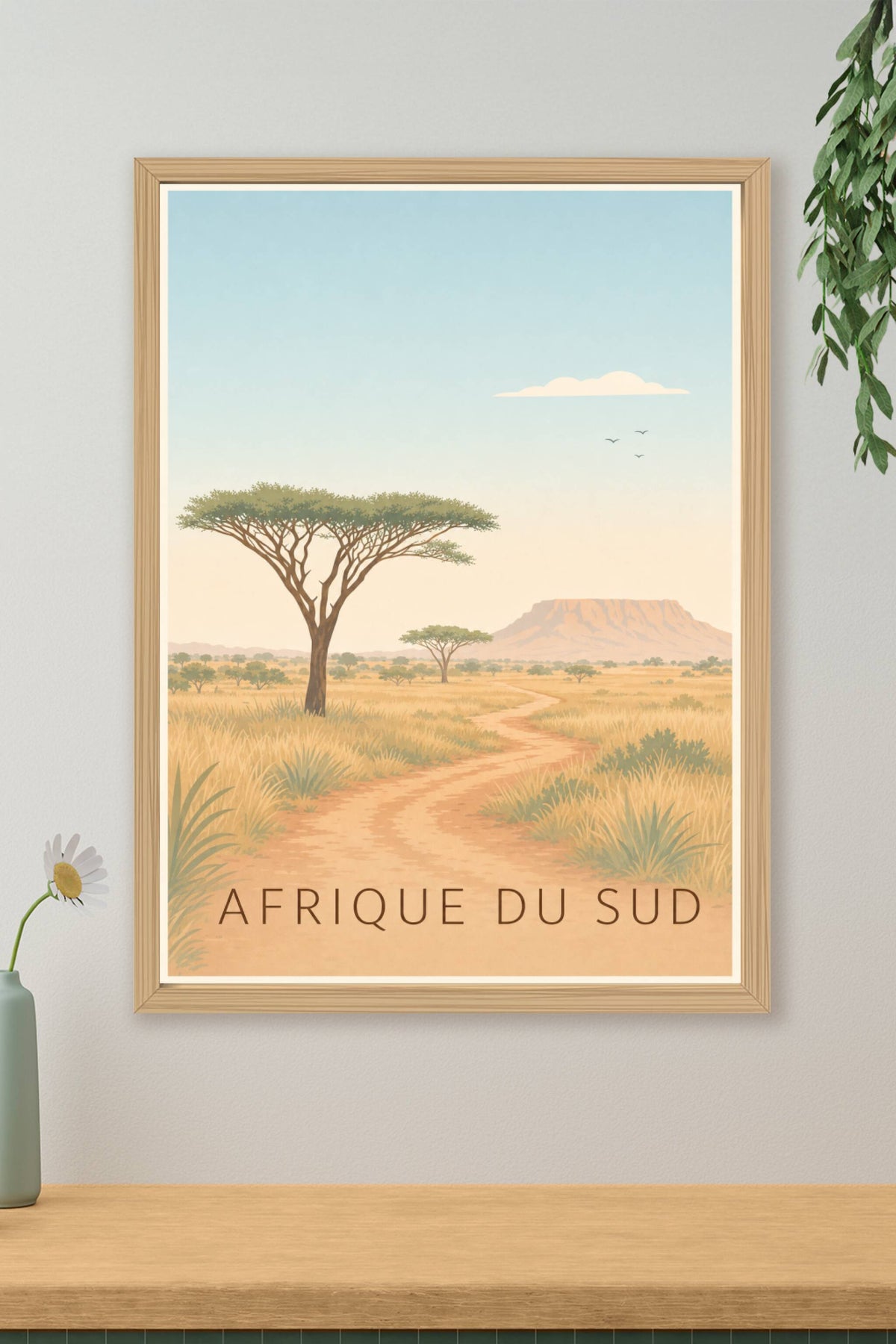 Poster Afrique du Sud, paysage calme