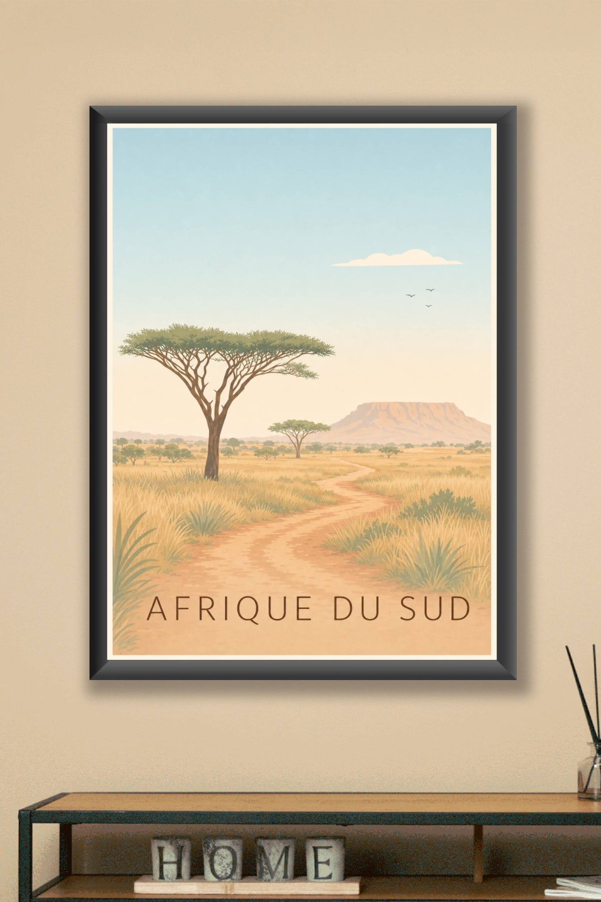 Poster Afrique du Sud, paysage calme