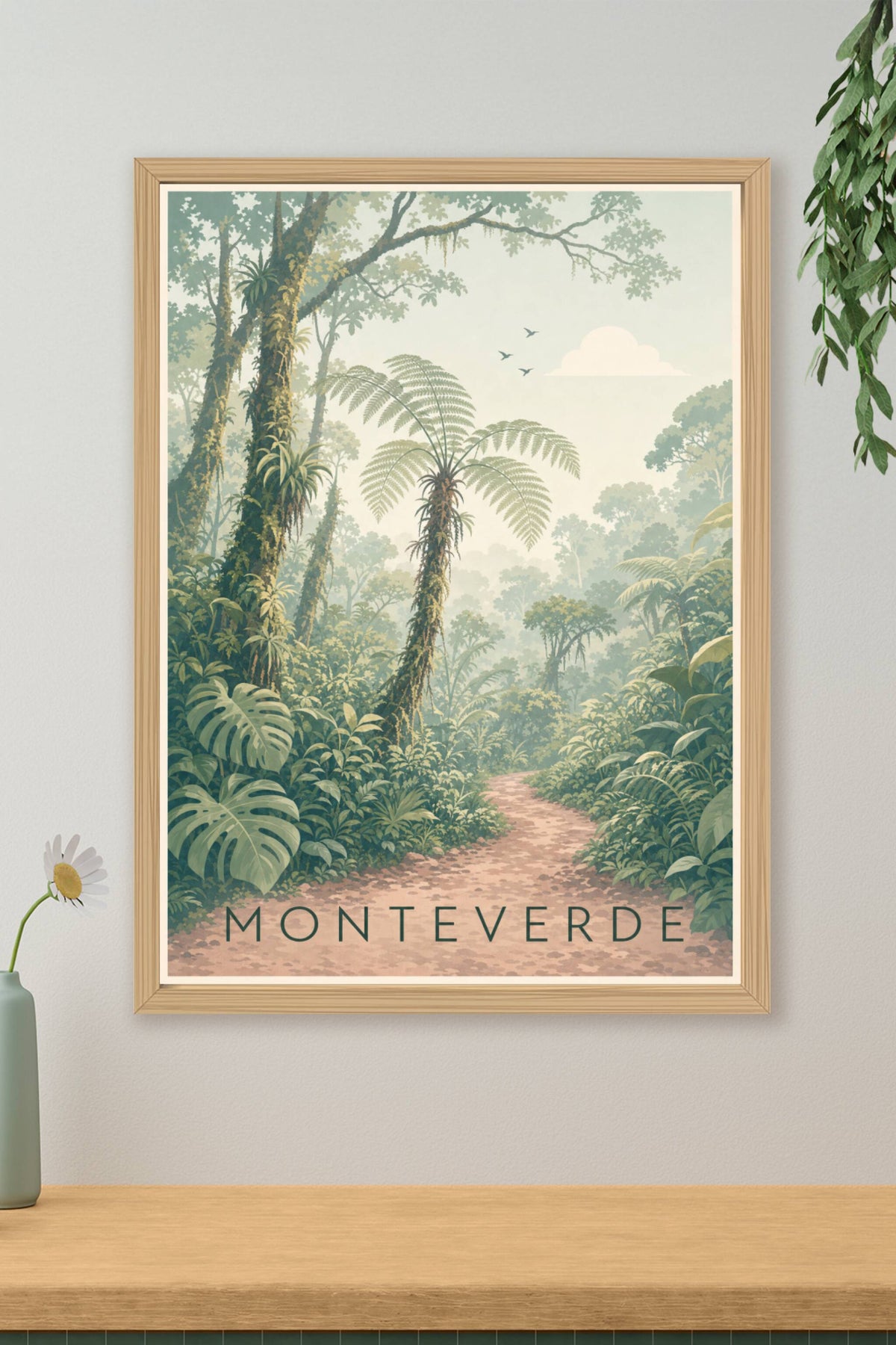Affiche de Monteverde, poster forêt tropicale