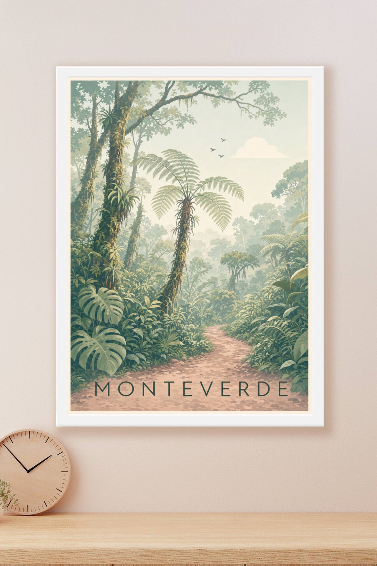 Affiche de Monteverde, poster forêt tropicale