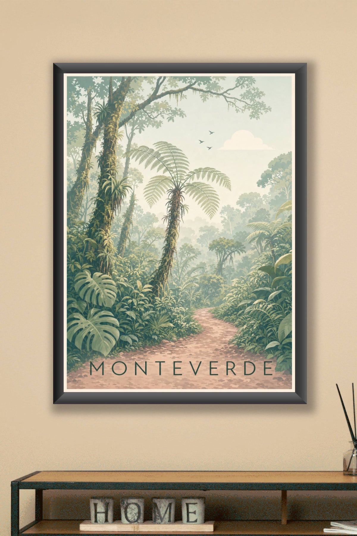 Affiche de Monteverde, poster forêt tropicale