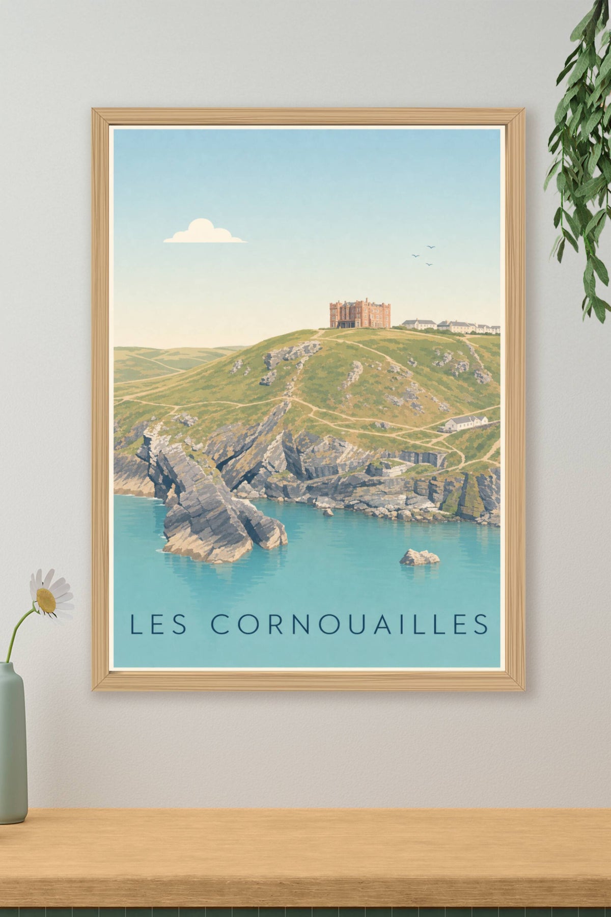 Affiche des Cornouailles, poster paysage calme