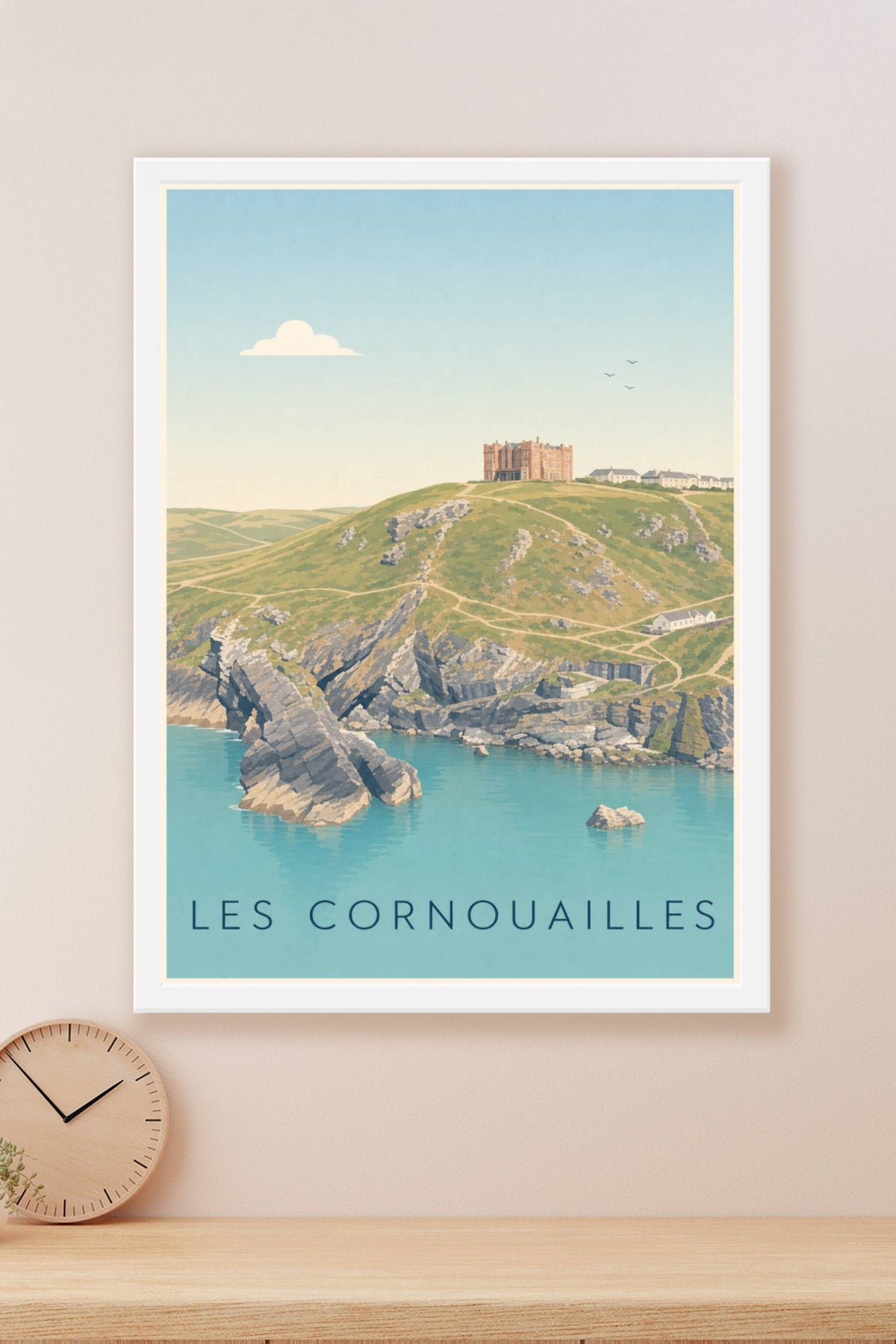 Affiche des Cornouailles, poster paysage calme