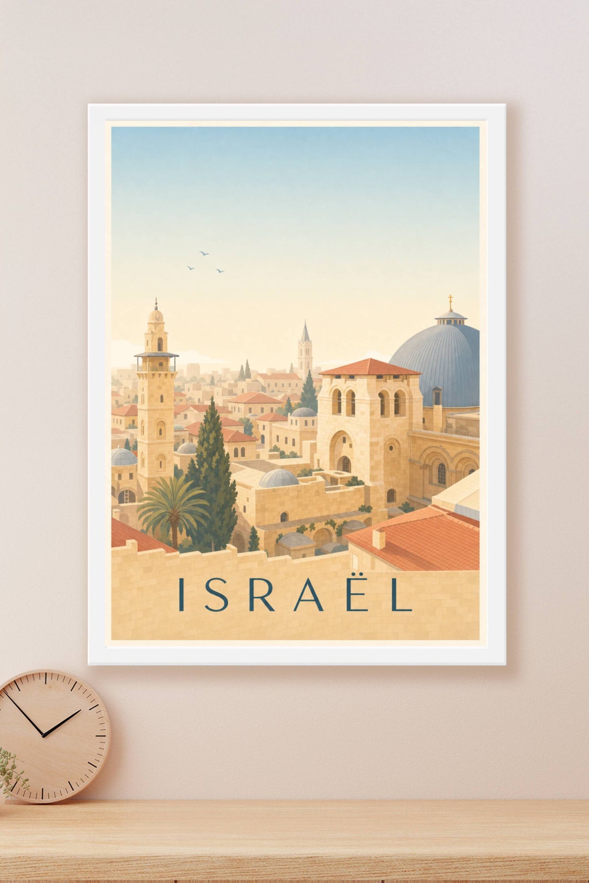 Affiche d'Israël, poster ville historique