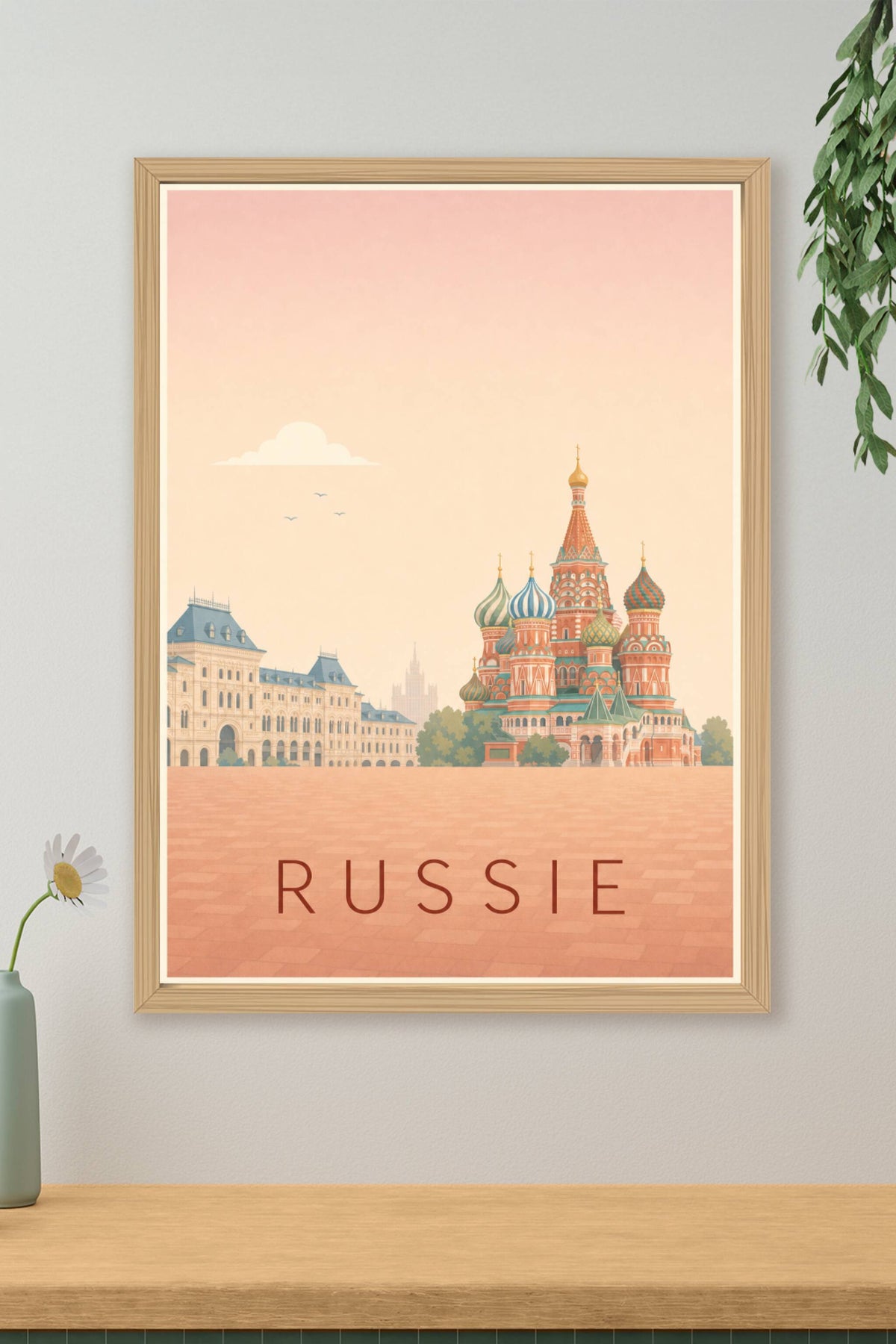 Poster de Russie, immeubles calmes