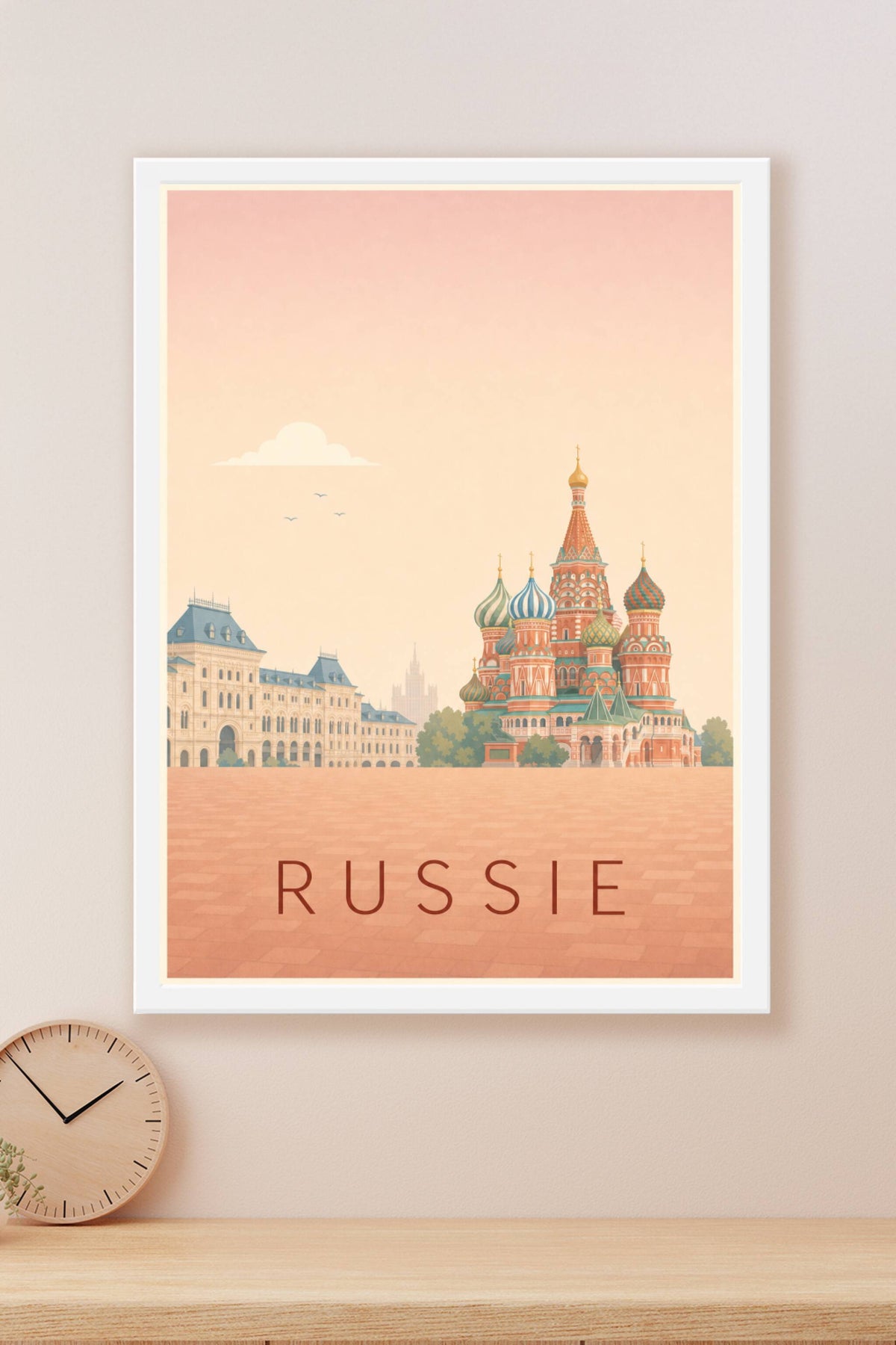 Poster de Russie, immeubles calmes