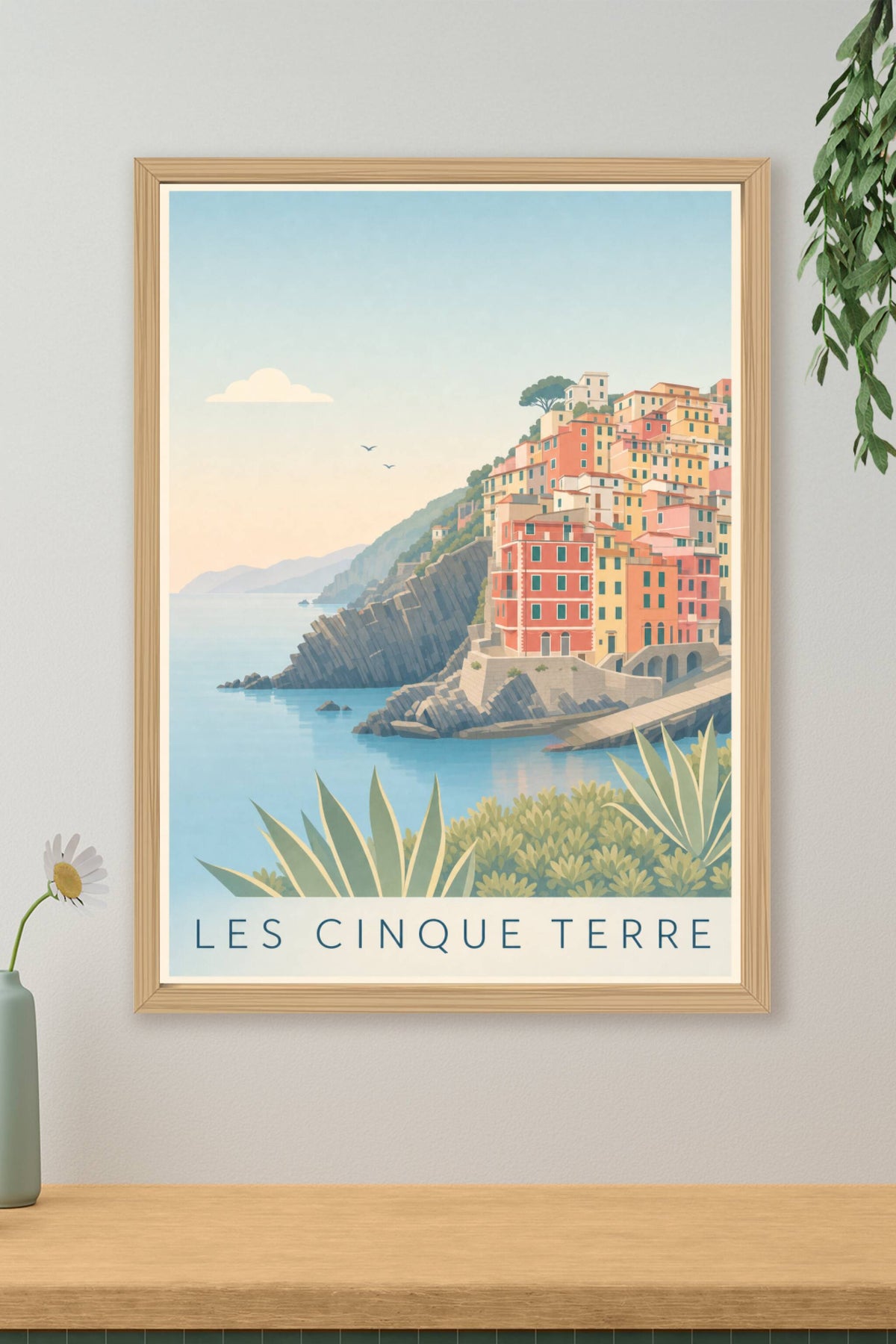Affiche des Cinque Terre, poster village italien