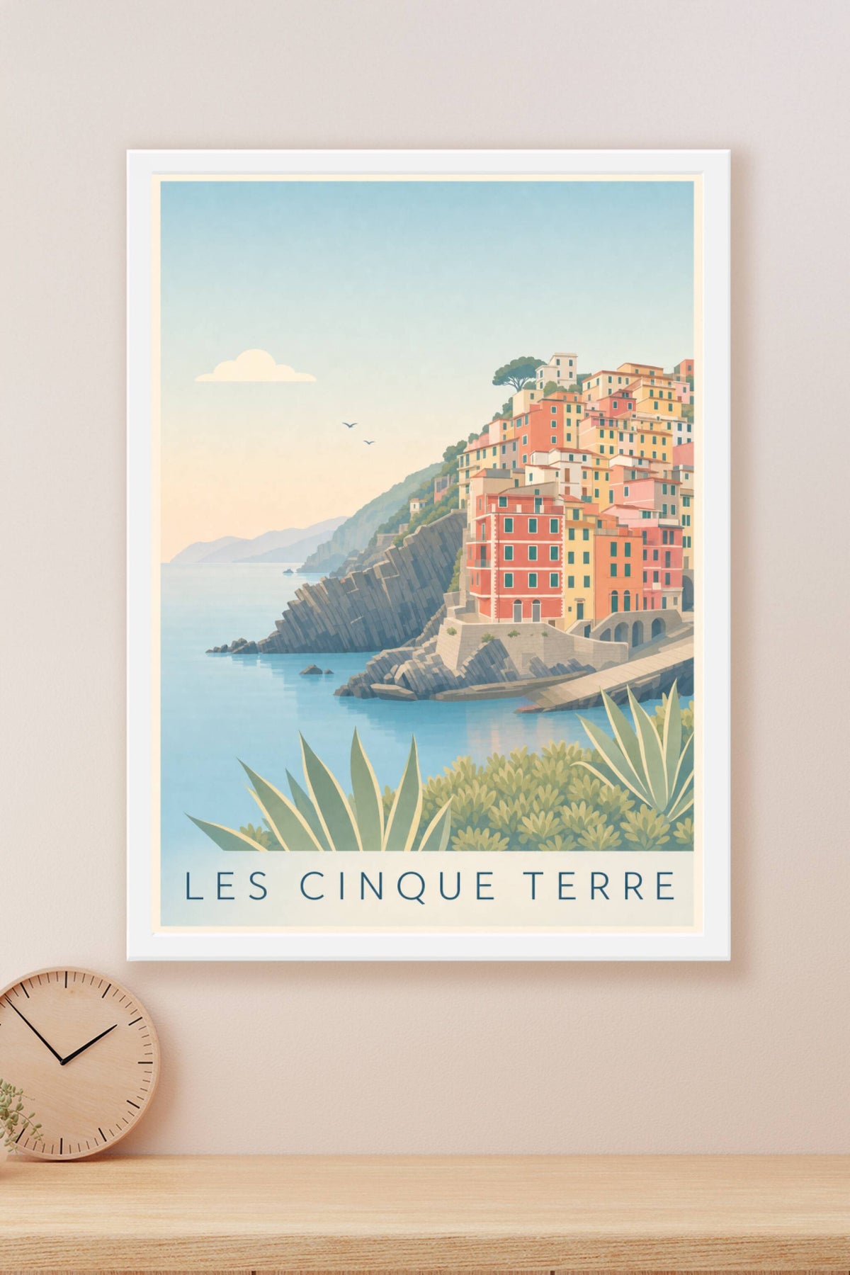 Affiche des Cinque Terre, poster village italien