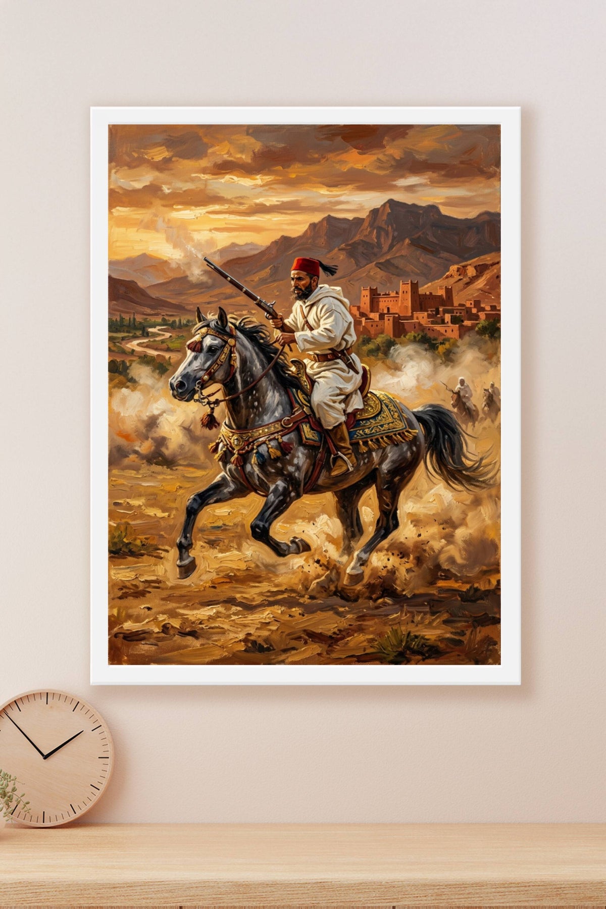 Poster Fantasia marocaine, cavalier traditionnel