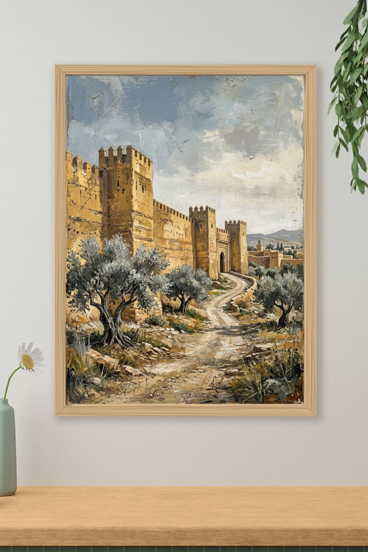 Affiche du Maroc, poster architecture traditionnelle