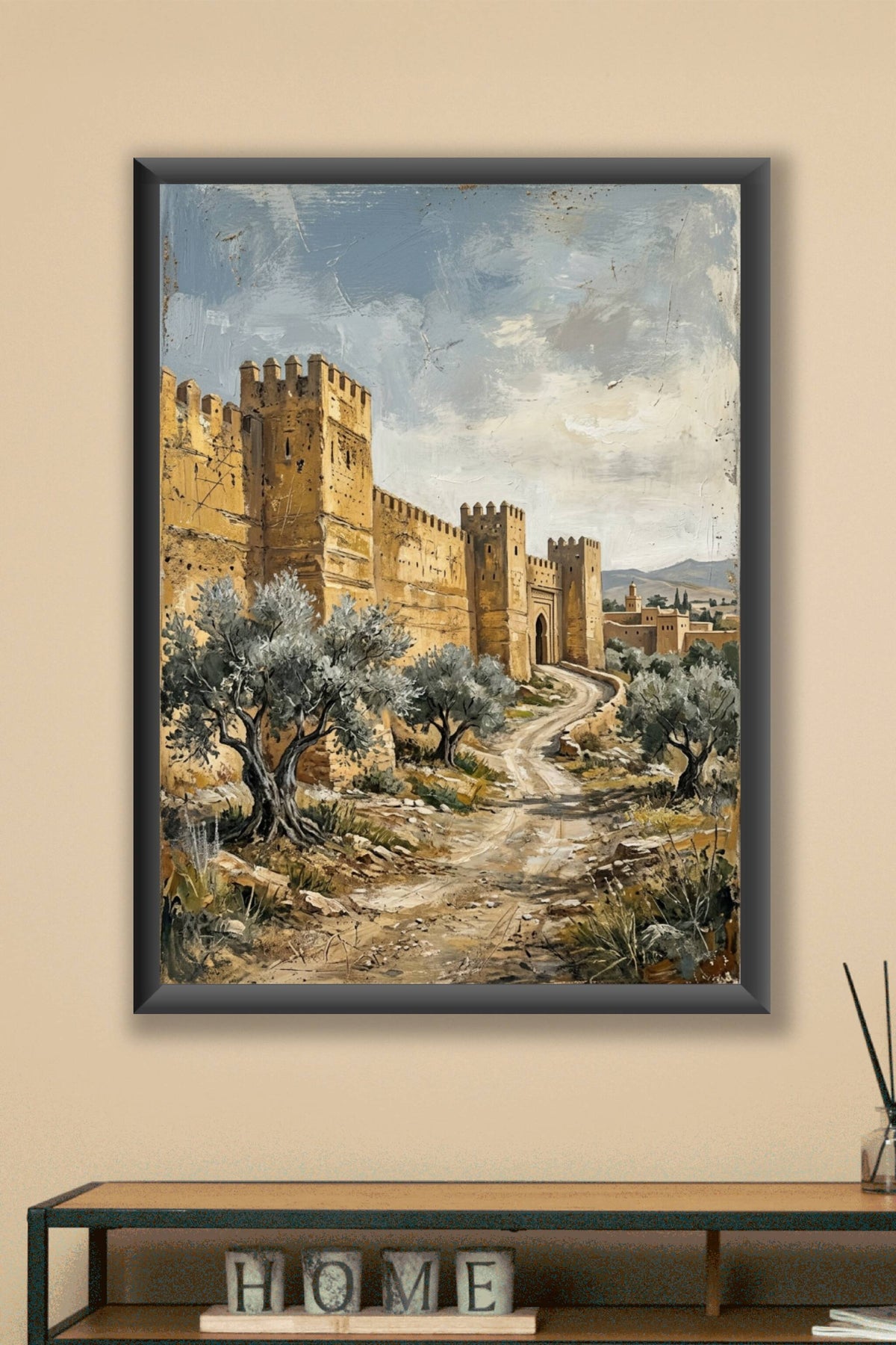Affiche du Maroc, poster architecture traditionnelle