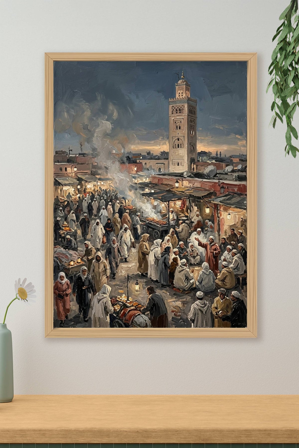 Poster Marrakech, affiche de la place Jemaa el-Fna