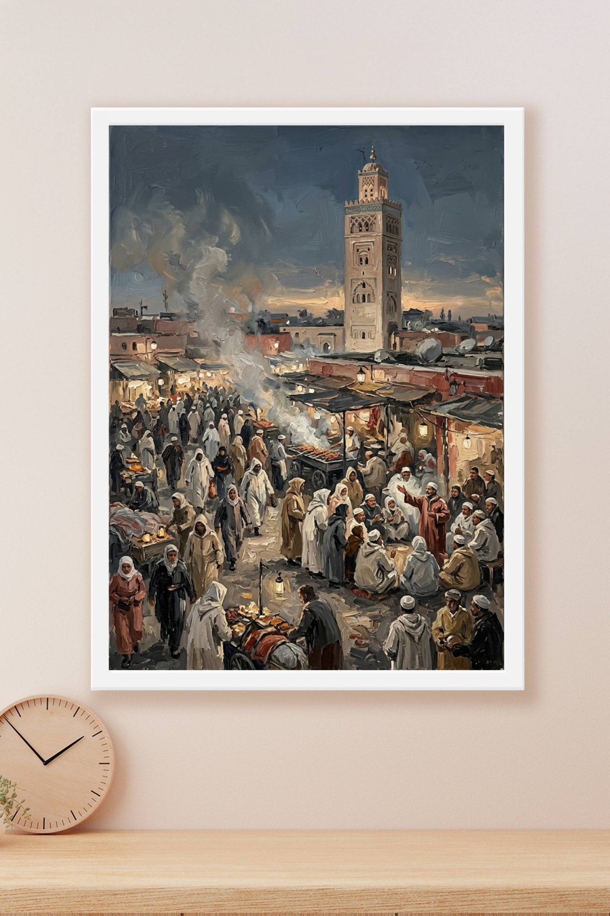 Poster Marrakech, affiche de la place Jemaa el-Fna