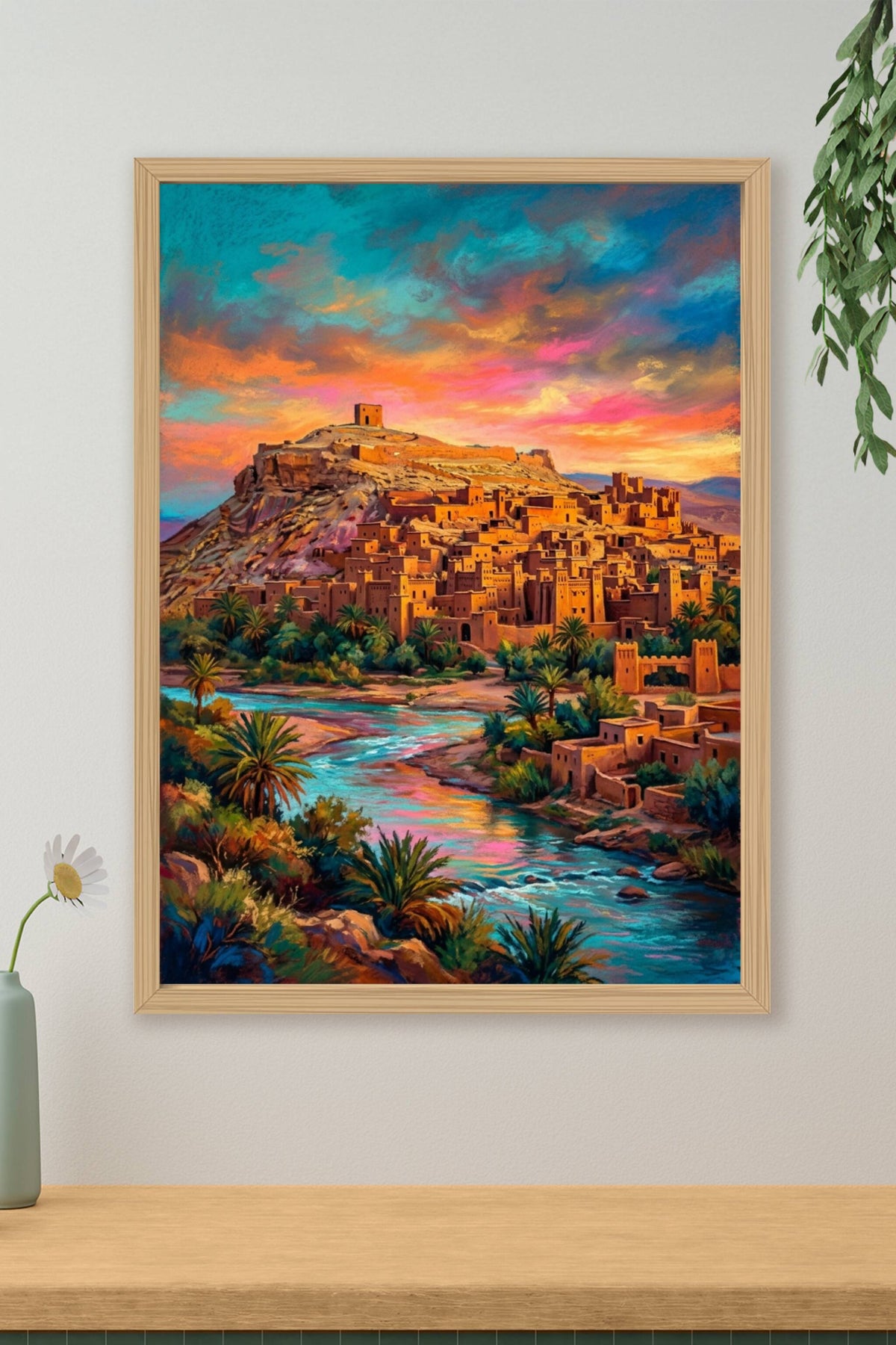 Affiche d'Aït Benhaddou, poster du village fortifié