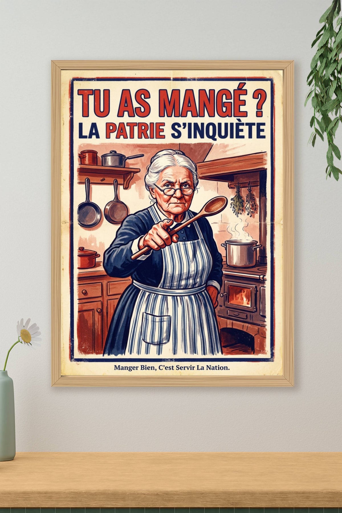 Affiche de propagande Tu as mangé, grand-mère poster