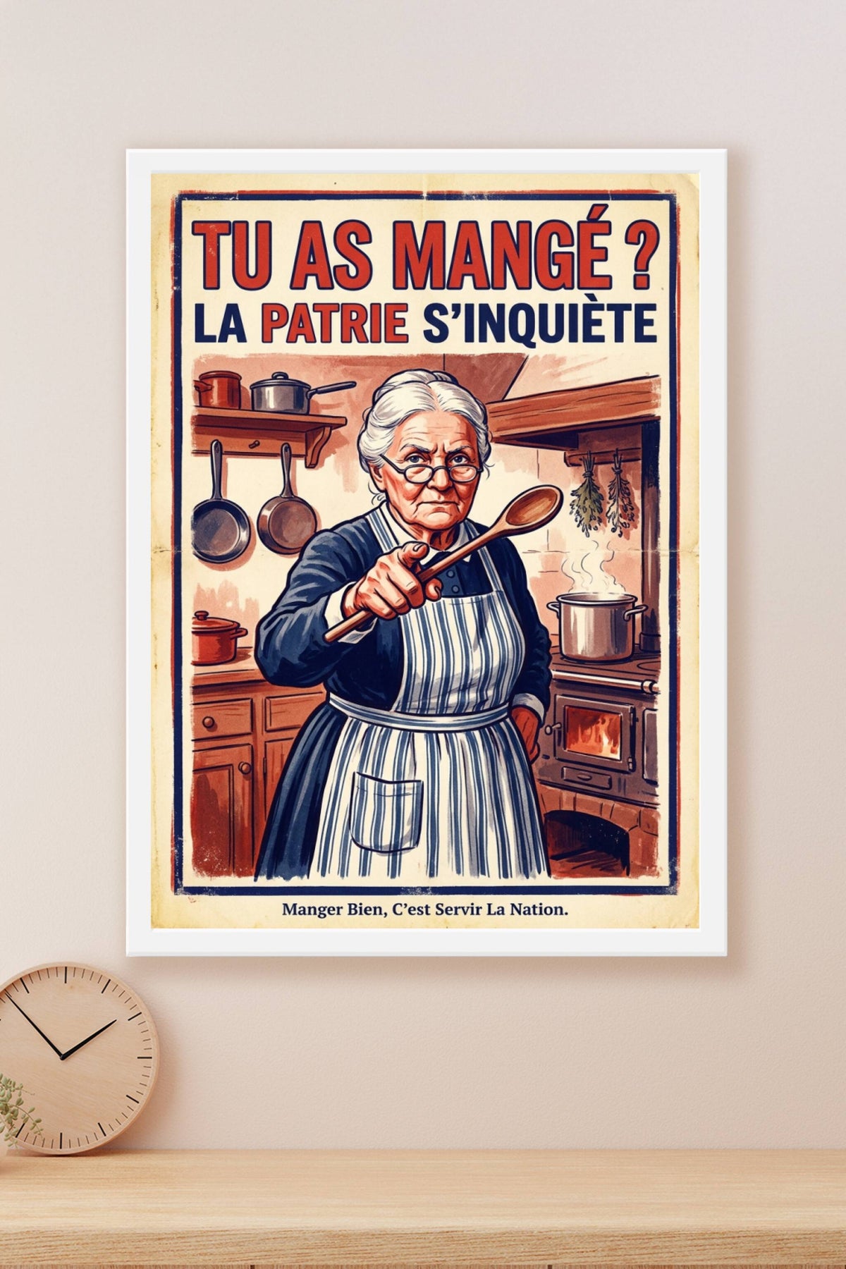 Affiche de propagande Tu as mangé, grand-mère poster