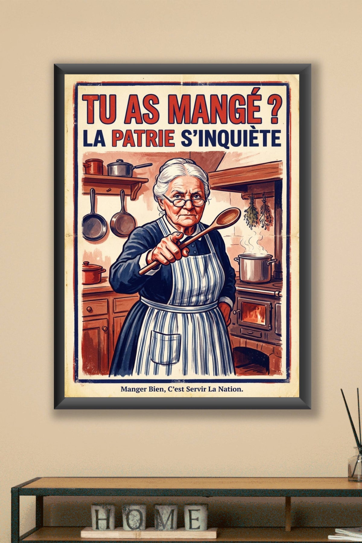 Affiche de propagande Tu as mangé, grand-mère poster