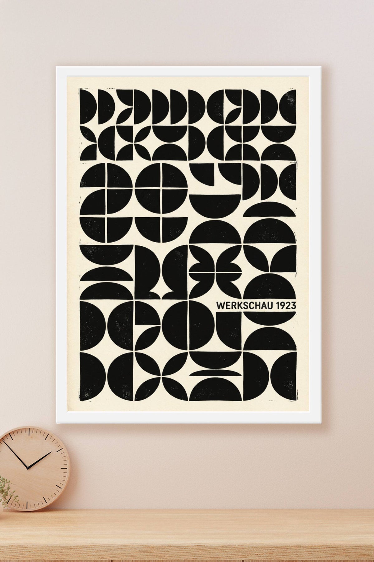 Affiche Bauhaus Werkschau 1923, poster géométrique