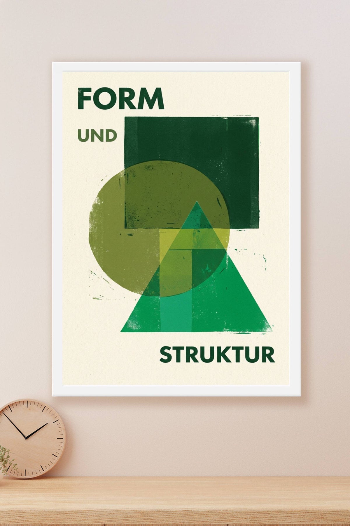 Affiche Form und Struktur, poster géométrique Bauhaus