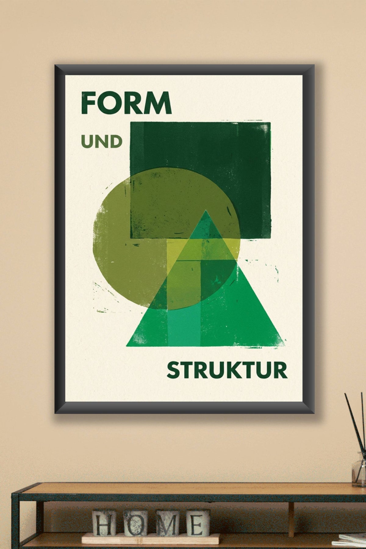 Affiche Form und Struktur, poster géométrique Bauhaus
