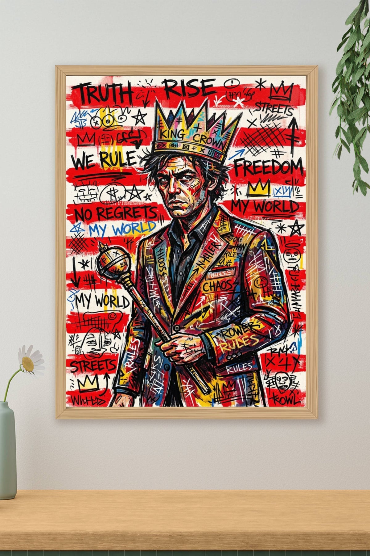 Poster Street Art, affiche au style graffiti urbain