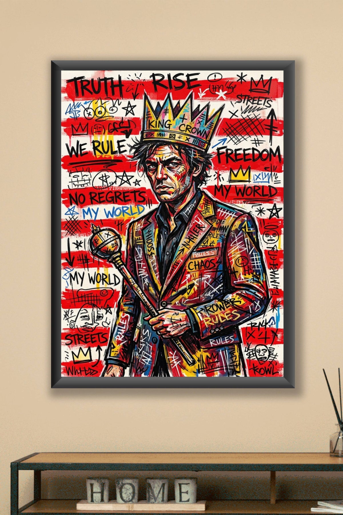 Poster Street Art, affiche au style graffiti urbain