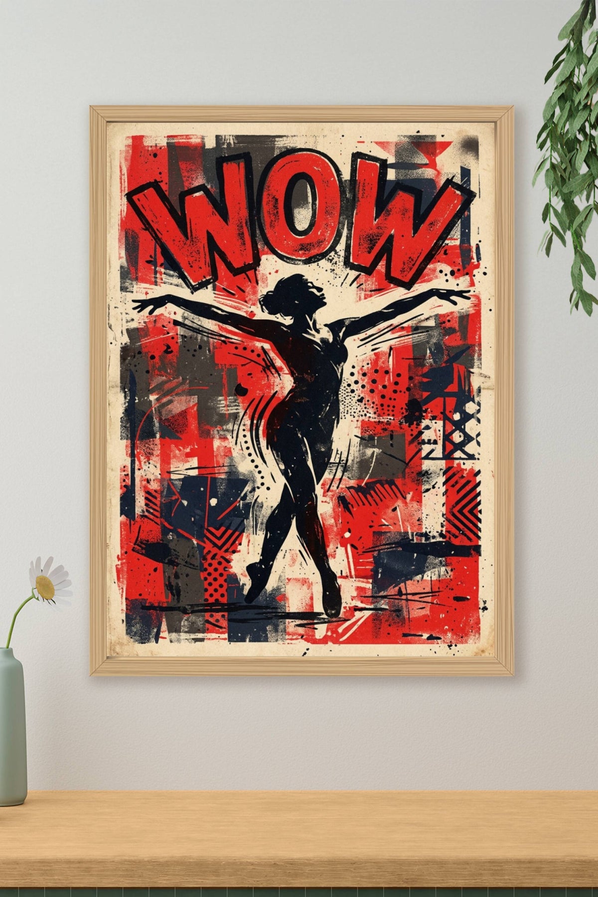 Poster Danseuse Pop Art, affiche style urbain