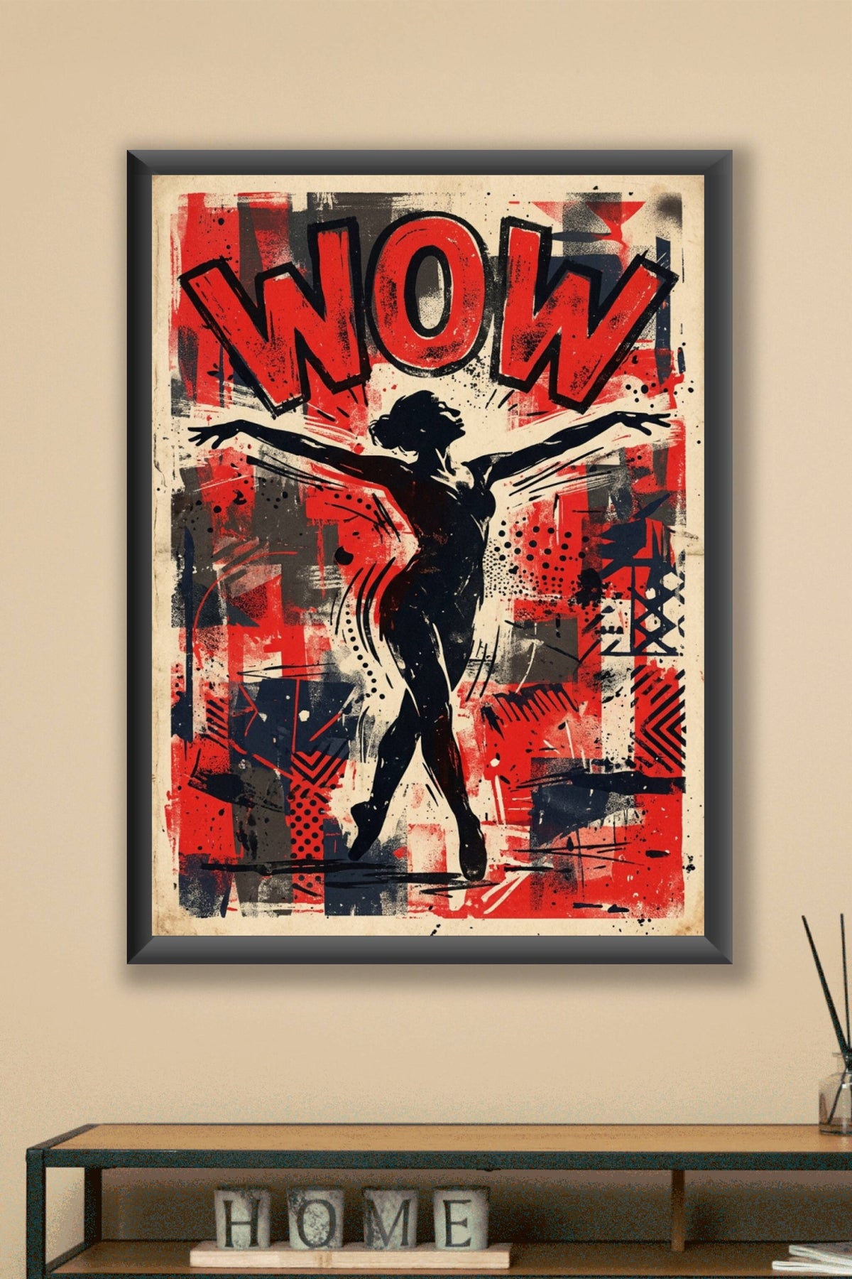 Poster Danseuse Pop Art, affiche style urbain