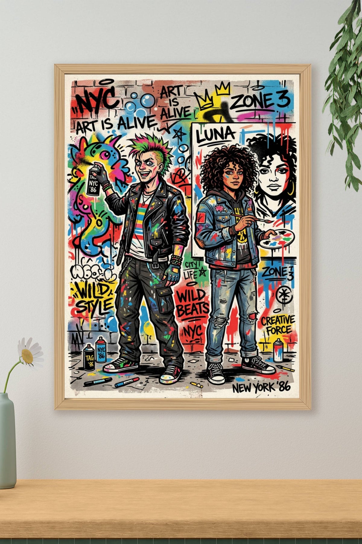 Poster Street Art New York, style graffiti Wild Style