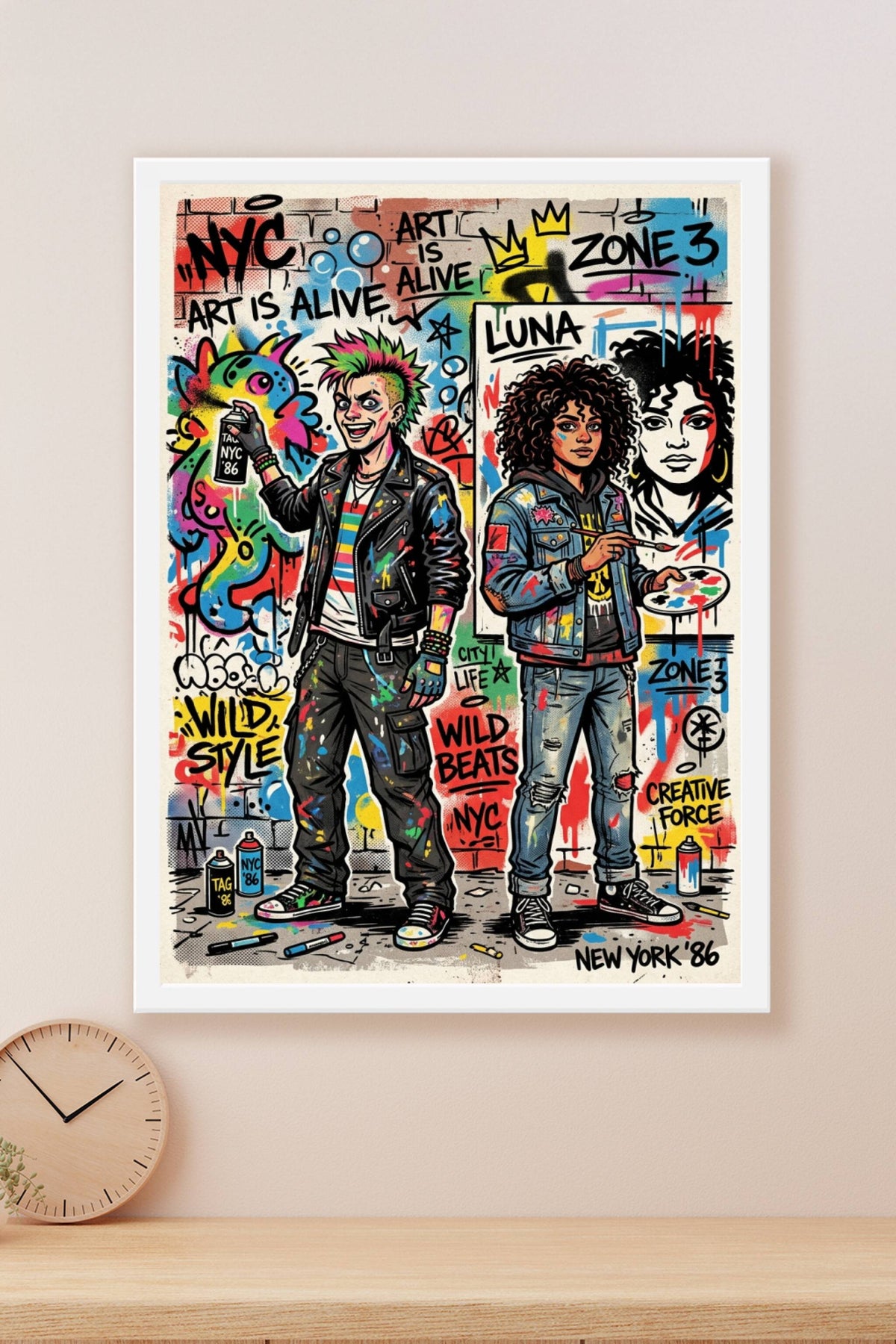 Poster Street Art New York, style graffiti Wild Style