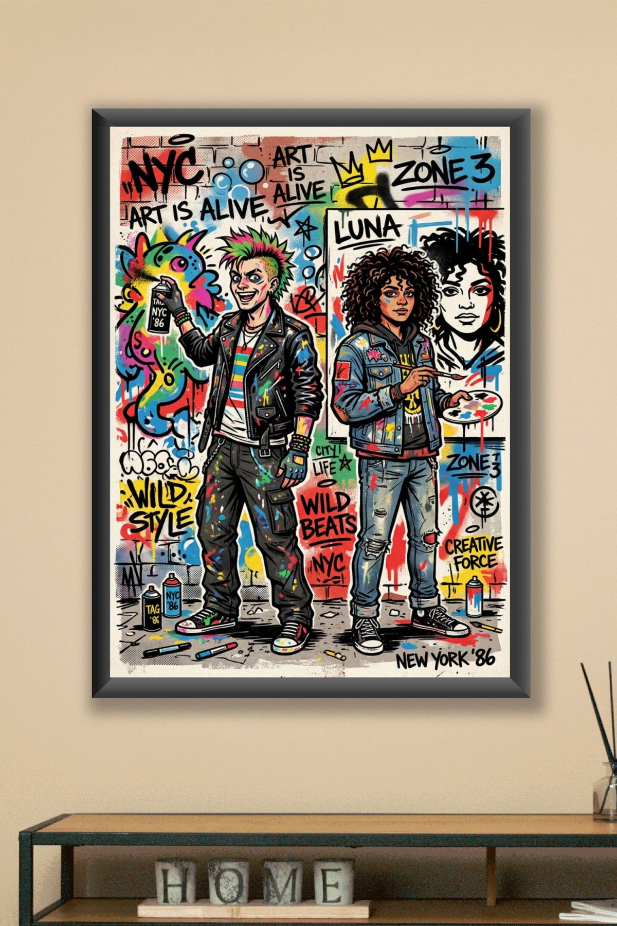 Poster Street Art New York, style graffiti Wild Style