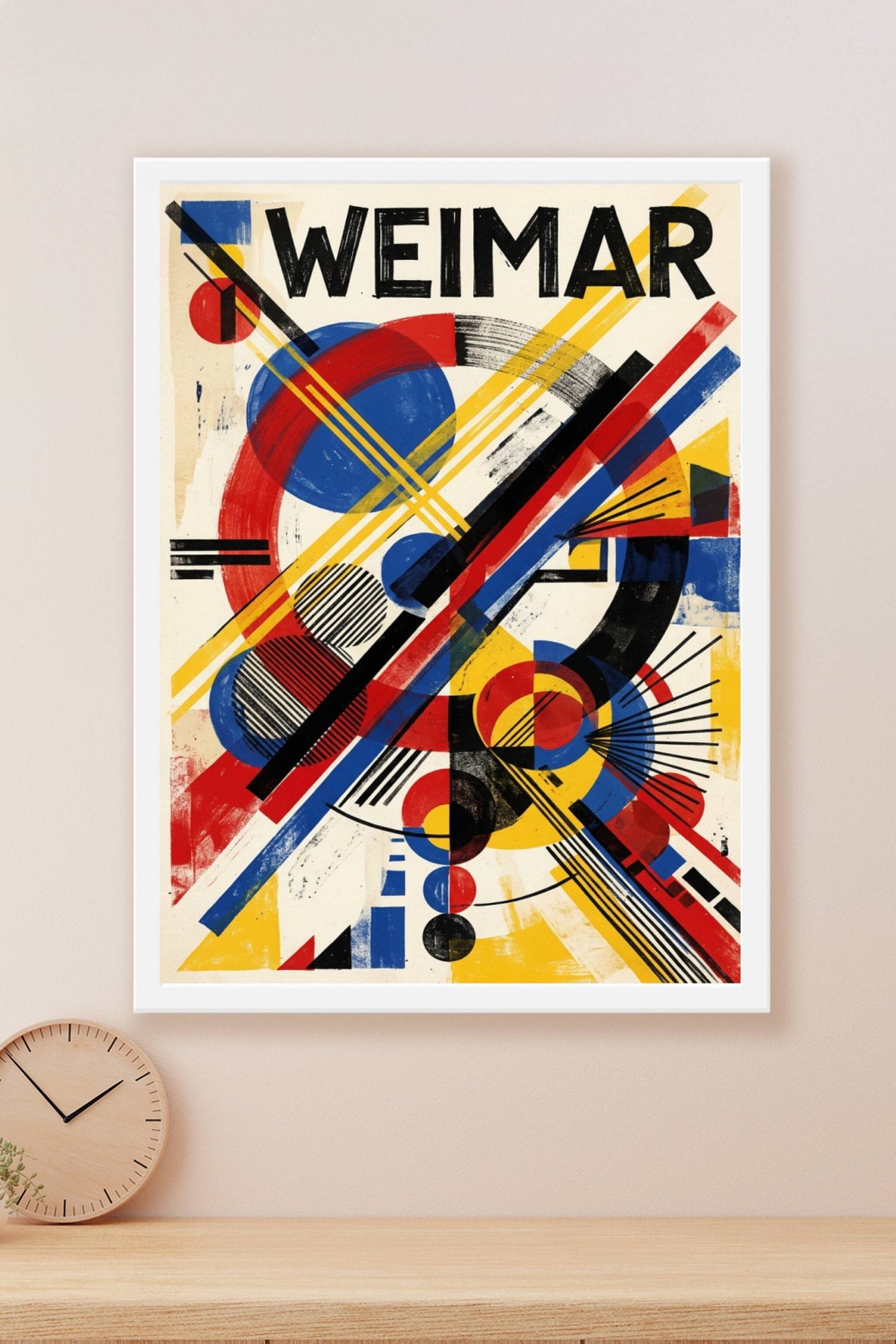 Affiche de Weimar, poster style Bauhaus
