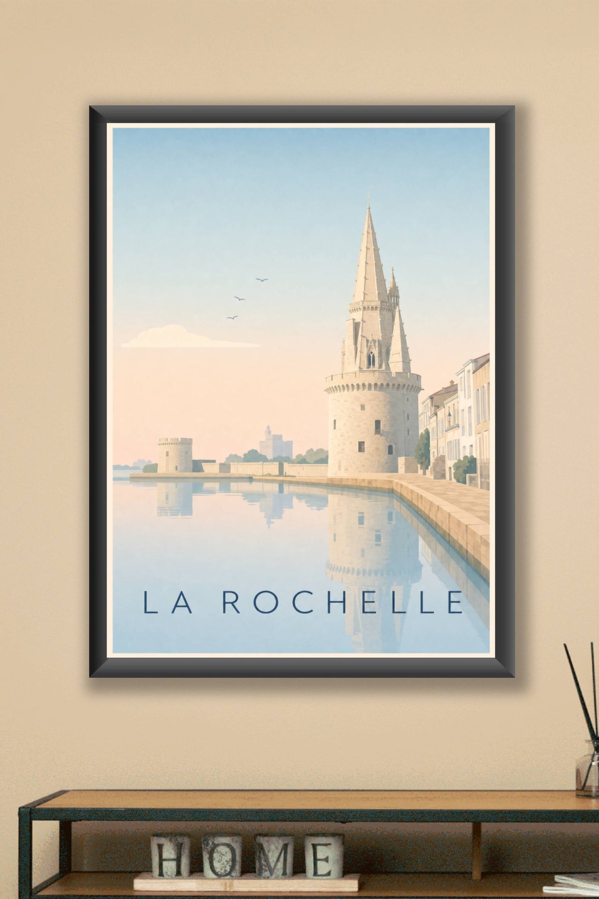 Affiche La Rochelle, poster Tour de la Lanterne