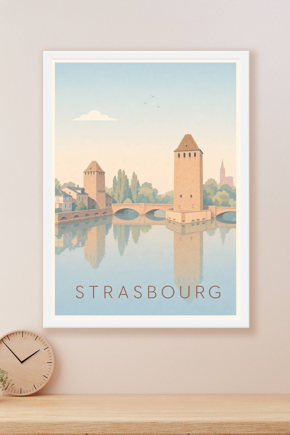 Affiche de Strasbourg, les Ponts Couverts en poster