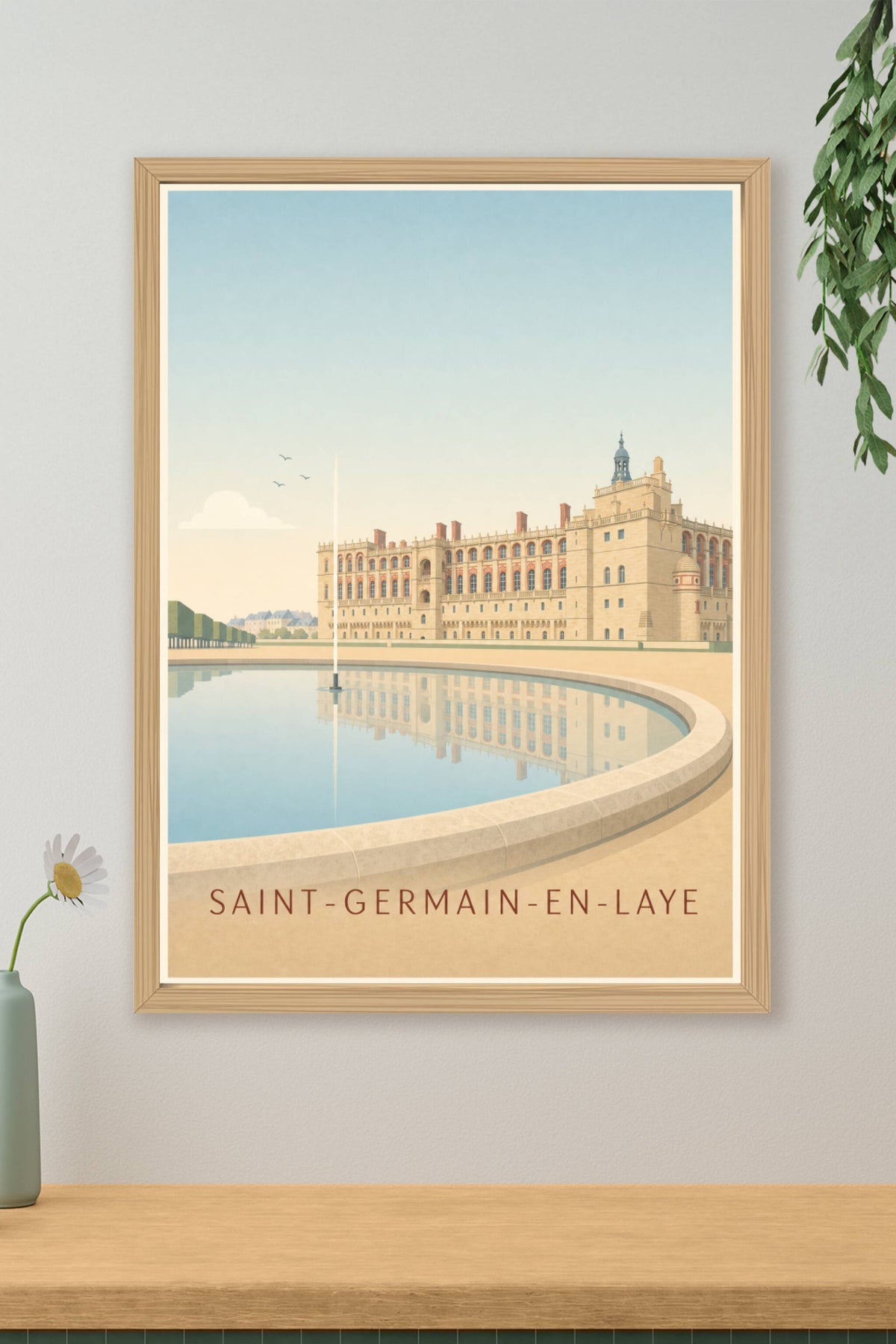 Affiche de Saint-Germain-en-Laye, poster du Château